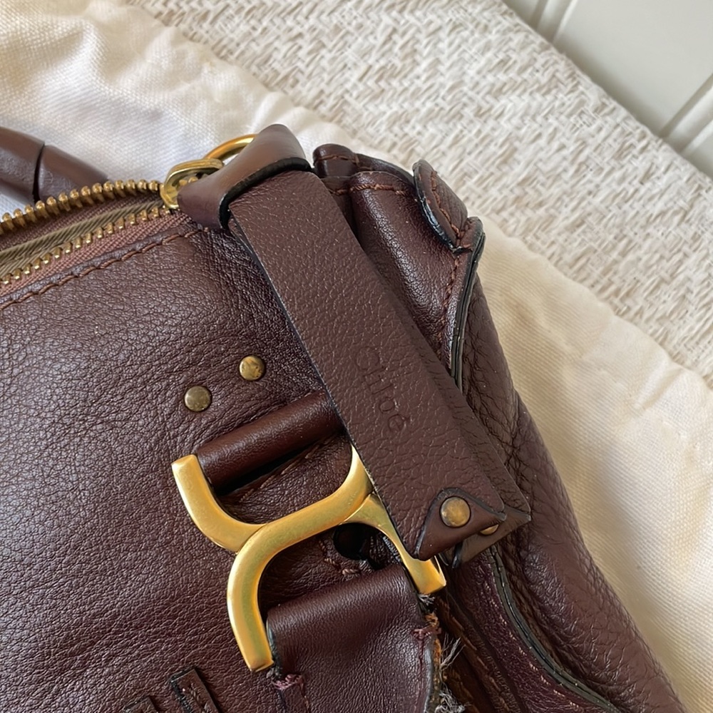 Chloe Marcie burgundy bag - Picture 12 of 13